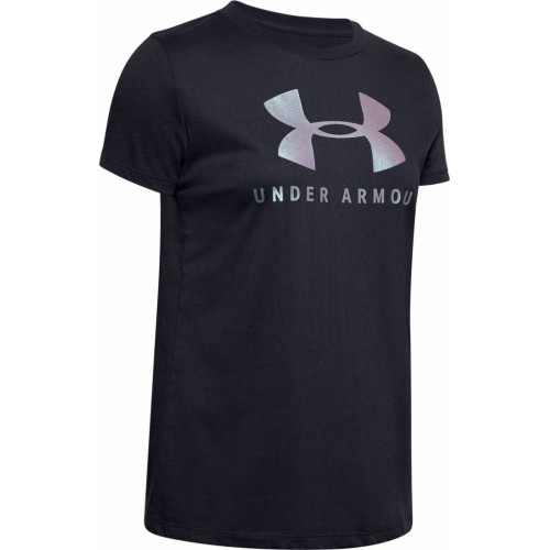 Women’s T-Shirt Under Armour Graphic Sportstyle Classic Crew - Black-Chrome