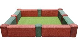 Sandbox (Roller and Wall) - Red