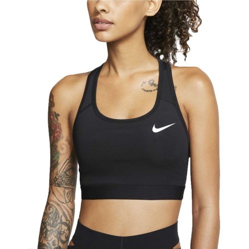 Nike Swoosh Band Nonpadded Women's Sports Bra Black BV3900 010
