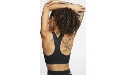 Женский спортивный бюстгальтер Nike Swoosh Band Nonpadded, чёрный BV3900 010