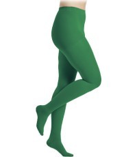 Žalios spalvos 1 k.k. pėdkelnės moterims MAGIC COLORS by Sigvaris - M Plus