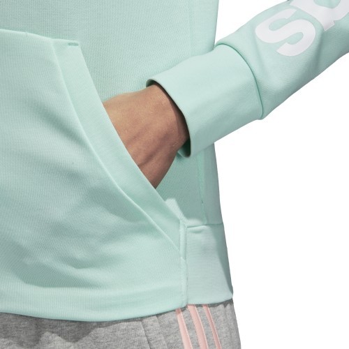 Adidas Ess Lin Fz Hoodie Sweatshirt Mint DN8509