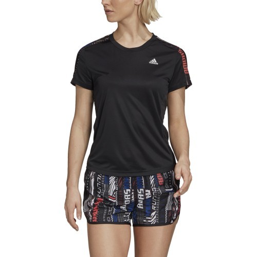 Женская футболка Adidas Own The Run Tee, чёрная FS9818