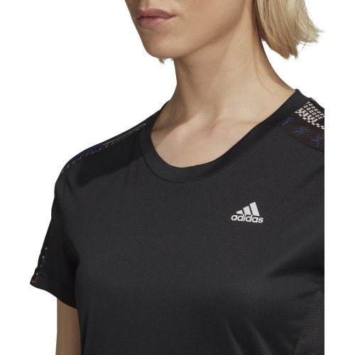 Женская футболка Adidas Own The Run Tee, чёрная FS9818