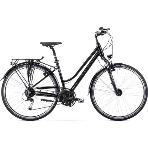 Велосипед Romet Gazela 7 28" 2023 черно-серый