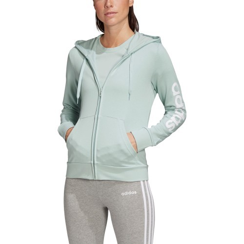 Adidas Džemperis W E Lin FZ HD Green FM6484