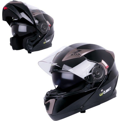 Motorcycle Helmet W-TEC YM-925 - Black-Bronze