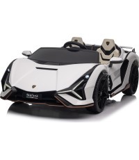 Elektromobilis Lamborghini SIAN, baltas