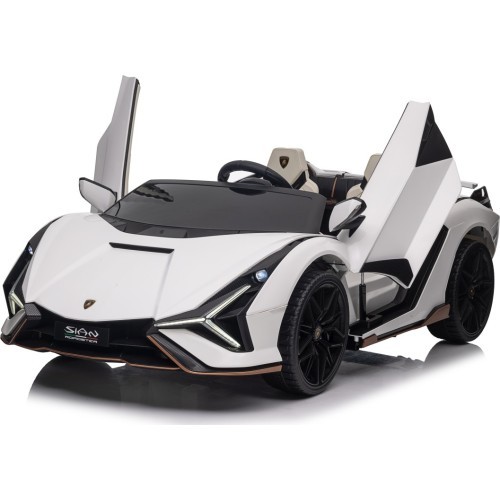 Elektromobilis Lamborghini SIAN, baltas