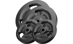 Ketaus svarmenų komplektas Marbo, 60 kg / 2x20 kg + 2x10 kg