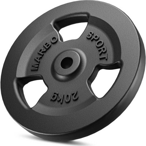 Cast Iron Weights Set Marbo, 60kg / 2x20kg + 2x10kg 