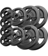 Ketaus svorių rinkinys Marbo, 29 kg / 4x5 kg + 2x2,5 kg + 4x1 kg