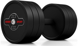 Гантель в резиновом покрытии Marbo 22,5 кг, чёрная