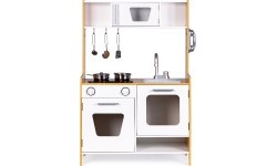 Wooden Toy Kitchen with Sound Effects ECOTOYS