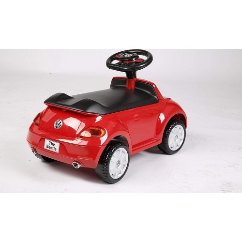 Vaikiškas stumdomas automobilis RollPlay VW Beetle Foot-To-Floor, raudonas