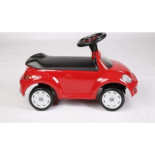 Vaikiškas stumdomas automobilis RollPlay VW Beetle Foot-To-Floor, raudonas