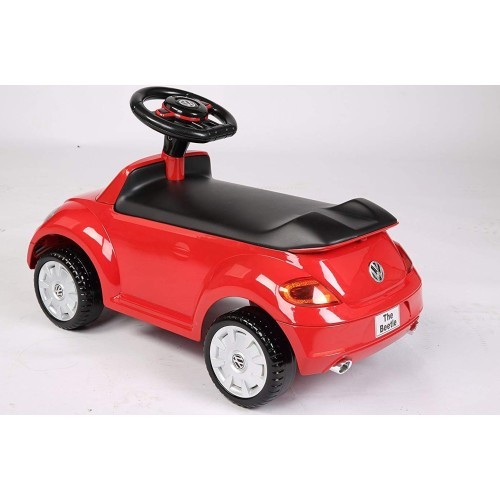 Vaikiškas stumdomas automobilis RollPlay VW Beetle Foot-To-Floor, raudonas