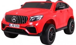 Vaikiškas elektromobilis Mercedes GLC 63S, raudonas