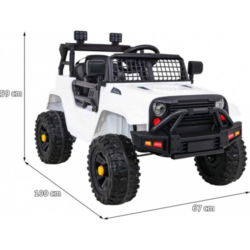 Vehicle Jeep Dark Night White
