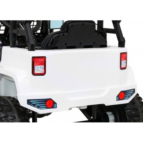 Elektromobilis Jeep Dark Night, baltas
