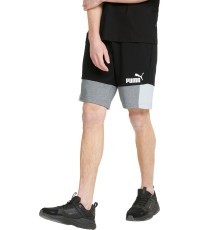 Мужские шорты Puma Ess+ Block Black White Grey 847429 01