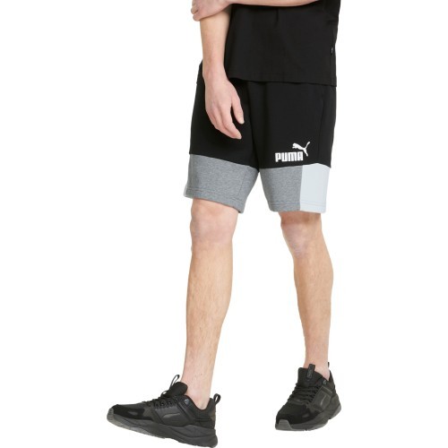 Мужские шорты Puma Ess+ Block Black White Grey 847429 01
