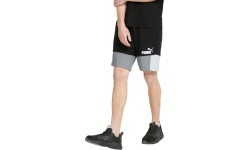 Puma Men's Ess+ Block Shorts Black White Grey 847429 01
