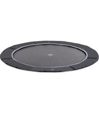 EXIT Dynamic ground level sports trampoline ø427cm - black