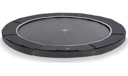 EXIT Dynamic ground level sports trampoline ø427cm - black