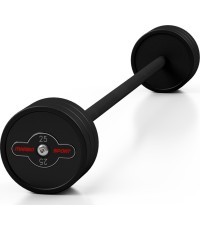 Прорезиненный прямой гриф 25 кг, чёрный матовый – Marbo Sport