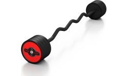 Фиксированный вес, прорезиненный, изогнутый вес Marbo Sport, 35 кг, красный
