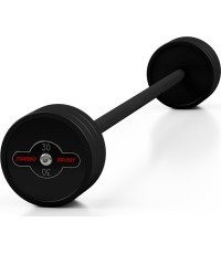 Прорезиненная прямая штанга 30 кг, матовый чёрный – Marbo Sport