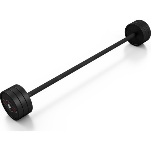 Прорезиненная прямая штанга 30 кг, матовый чёрный – Marbo Sport