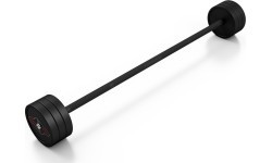 Gumuotas tiesus štangos grifas 30 kg, matinis juodas – Marbo Sport