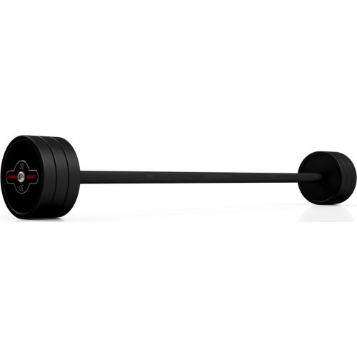 Gumuotas tiesus štangos grifas 30 kg, matinis juodas – Marbo Sport