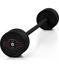 Прорезиненная прямая штанга 40 кг, матовый чёрный - Marbo Sport
