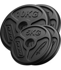 Cast Iron Weights Set Marbo, 30kg / 2x10kg + 2x5kg