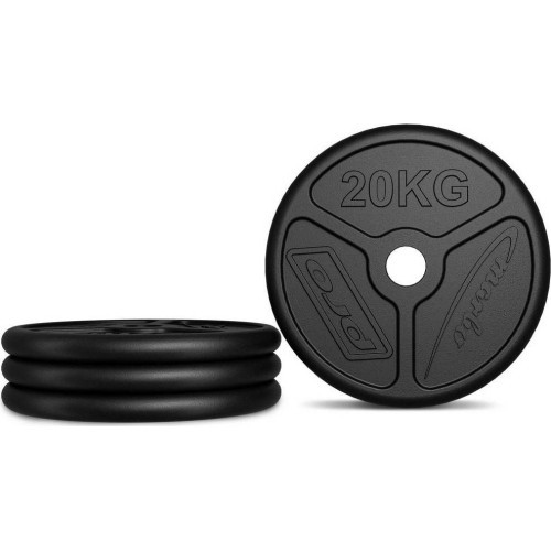 Ketaus svarsčių komplektas Marbo MW-2x20KG_2x10KG-OLI, 60 kg (2x20 kg + 2x10 kg)