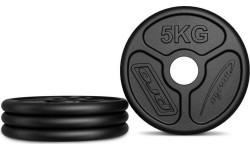 Ketaus svorių diskų komplektas Marbo, 30 kg (2x5 kg + 6x2,5 kg + 4x1,25 kg)
