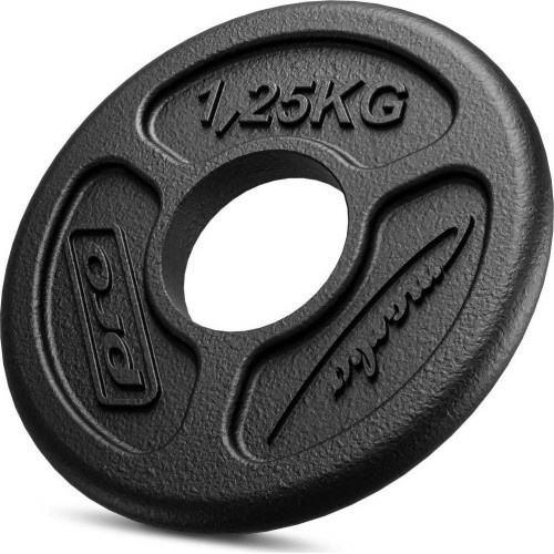 Ketaus svorių diskų komplektas Marbo, 30 kg (2x5 kg + 6x2,5 kg + 4x1,25 kg)
