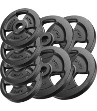 Ketaus svarsčių rinkinys Marbo, 30 kg / 4x5 kg + 4x2,5 kg
