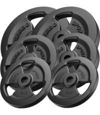 Ketaus svorių komplektas Marbo, 60kg / 2x15kg + 2x10kg + 2x5 kg