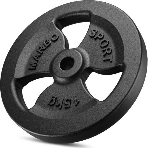Cast Iron Weights Set Marbo, 60kg / 2x15kg + 2x10kg + 2x5 kg