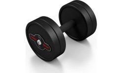Gumuotas hantelis Marbo - 15 kg, juodas