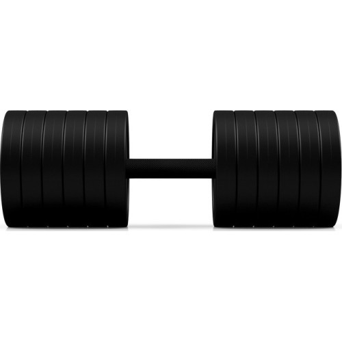 Rubber Coated Dumbbell Marbo Sport, Red, 45 kg