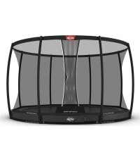 BERG Elite InGround 430 серый + защитная сетка DLX XL