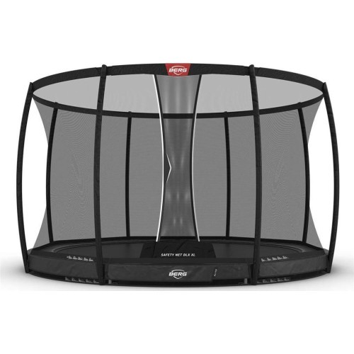 BERG Elite InGround 430 pilkas + apsauginis tinklas DLX XL