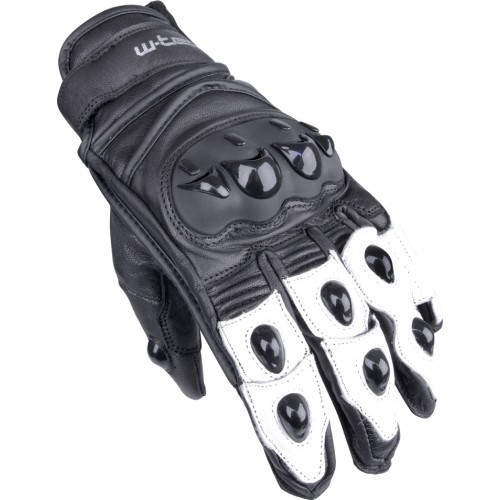 W-TEC Radoon Motorcycle Gloves - Black-White