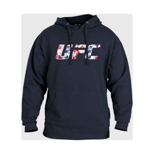 UFC Adrenaline Unrivaled by Venum Max Holloway Uniksex džemperis su gobtuvu - Classic Navy