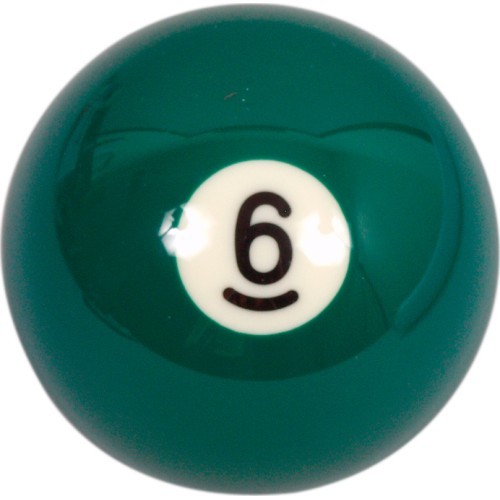 Aramith No.6 single pool ball 57.2mm